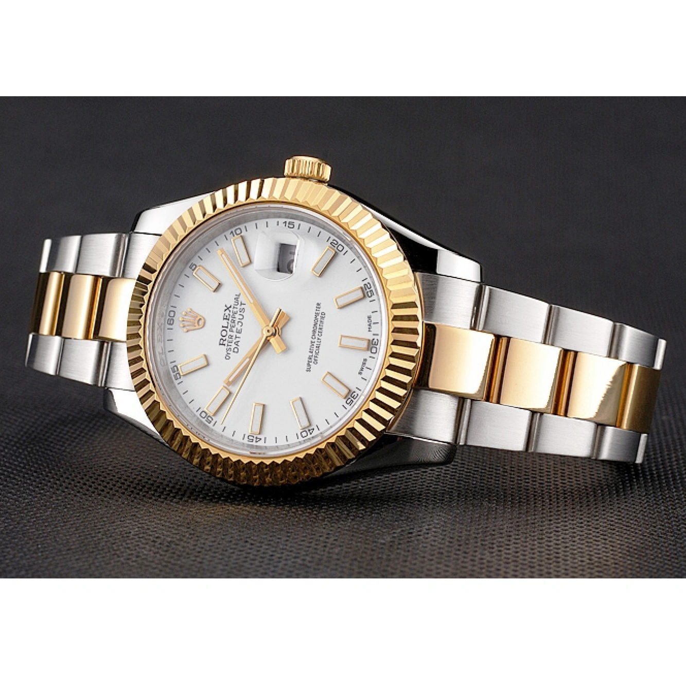 Good Copy Rolex Watches Case Dial White Rolex Gold Bracelet Steel Datejust Stainless Tone Swiss Two 1013